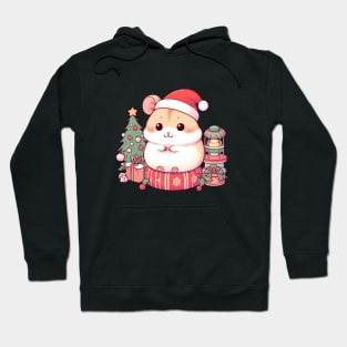 Cute Christmas Hamster Hoodie